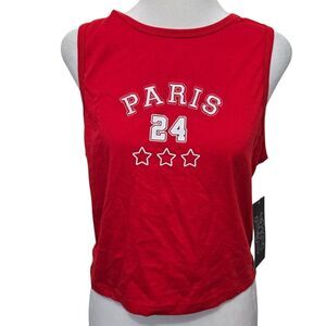 Fourteen Twelve Paris 24 Red Tank Top XL